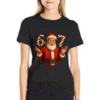 Funny 67 Meme Santa Style Christmas 6 7  Ribbed Collar T-Shirt