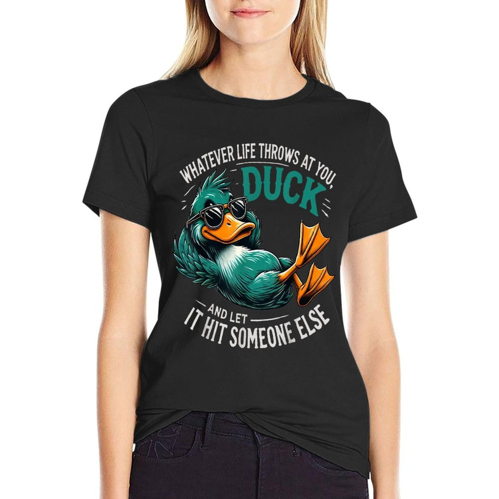 Funny Duck Graphics Men Women Funny Quote Novelty  Vintage-inspired T-Shirt