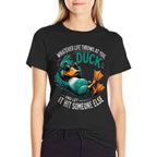 Funny Duck Graphics Men Women Funny Quote Novelty  Vintage-inspired T-Shirt