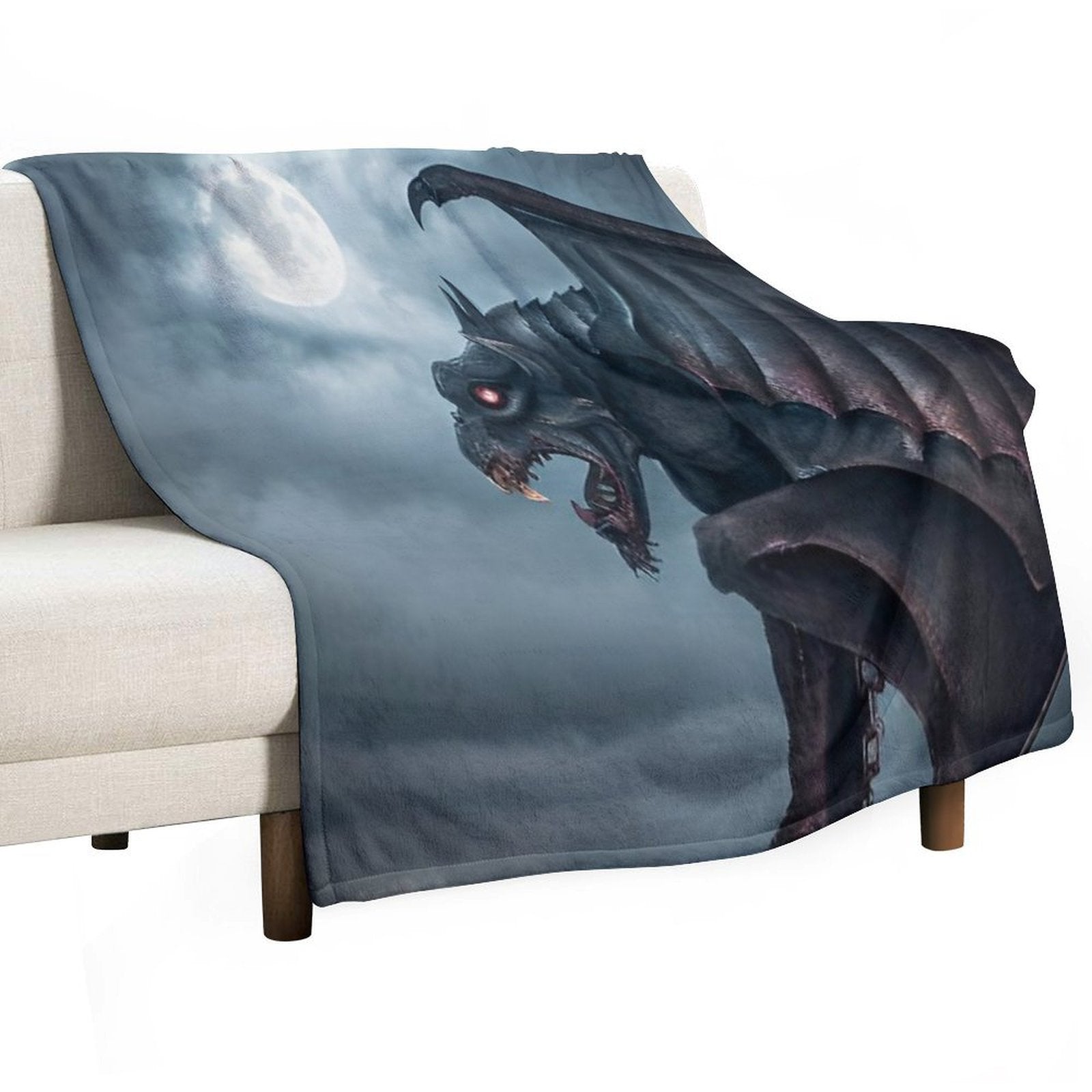 Gargoyle Machine-washable Throw Blanket