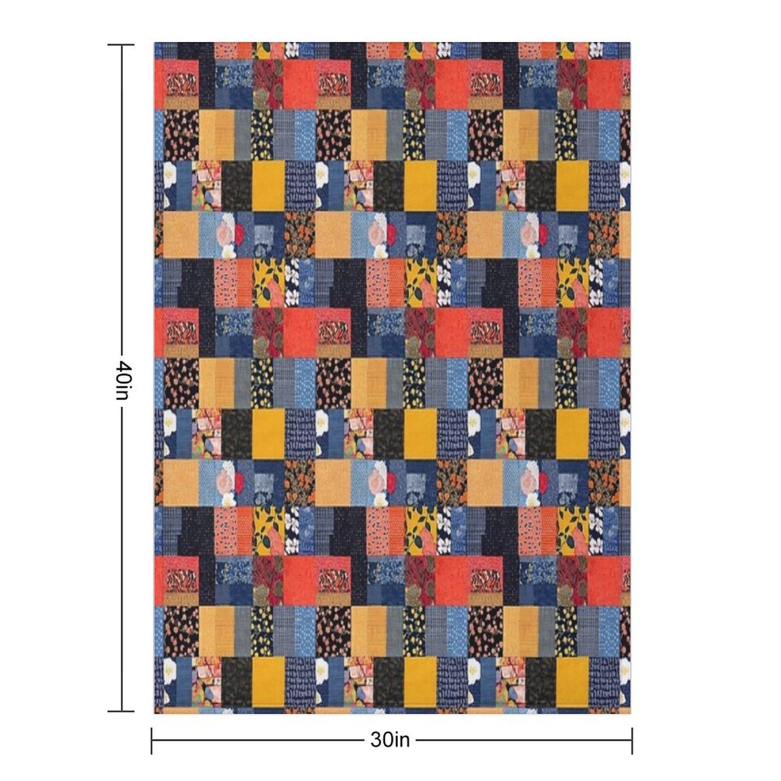 Timeless Korean Patchwork Wrinkle-free Throw Blanket