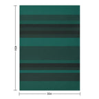 Glorious Green Stripes Lightweight Throw Blanket