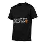 Powered By Choccy Milk Meme Chocolate Milk Lover Funny Mens  Rolled Sleeves T-Shirt