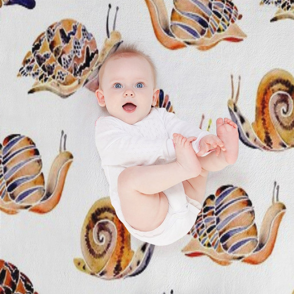 Snail Collection Compact Throw Blanket