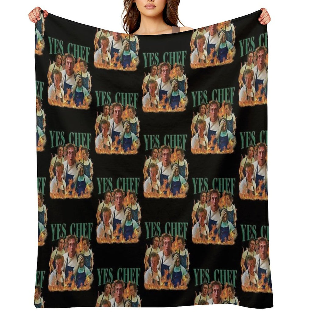 Yes Chef Jeremy Allen White The Bear Tv Show Velvety-soft Throw Blanket