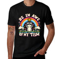 Raccoon Meme Be In Awe Of My Tism Meme Autistic Raccoon Comfortable T-Shirt
