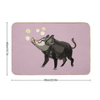 Wild Boar #2  High-Traffic Bath Mat
