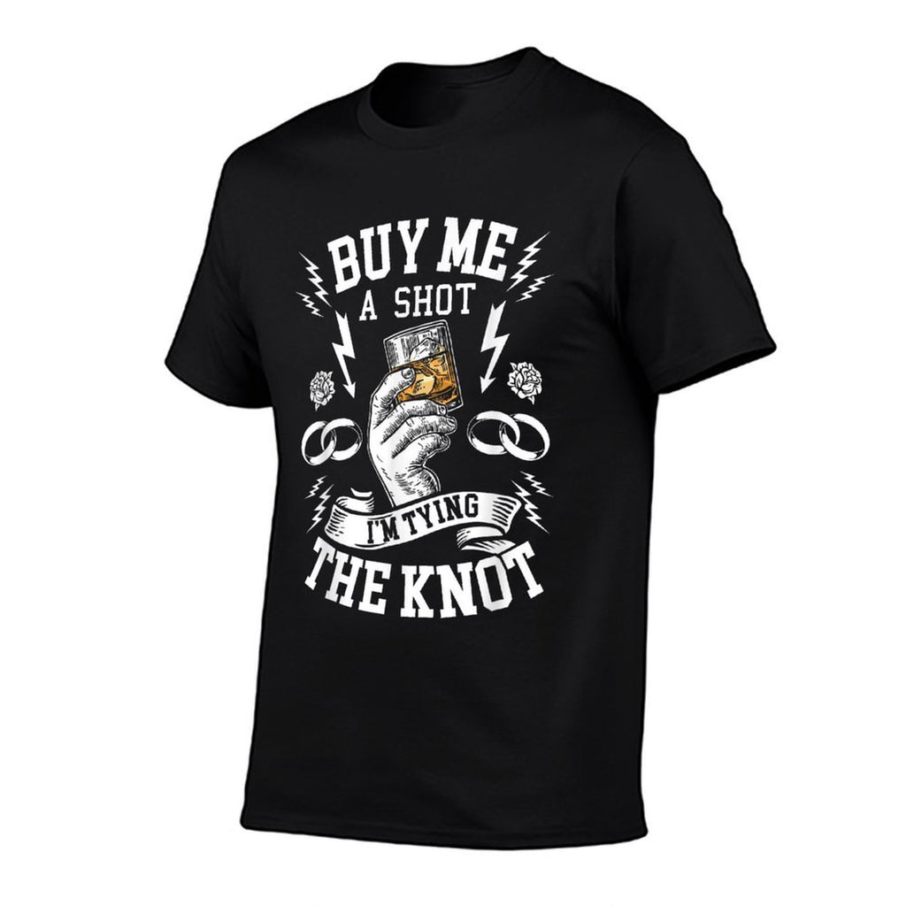 Groom Groomsmen Bachelor Party Funny Shot Drinkings  Wrinkle-resistant T-Shirt
