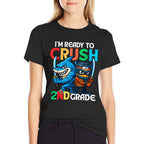 Im Ready To Crush 2nd Grade Cappuccino Assassino Meme Kids  Summer-ready Fabric T-Shirt