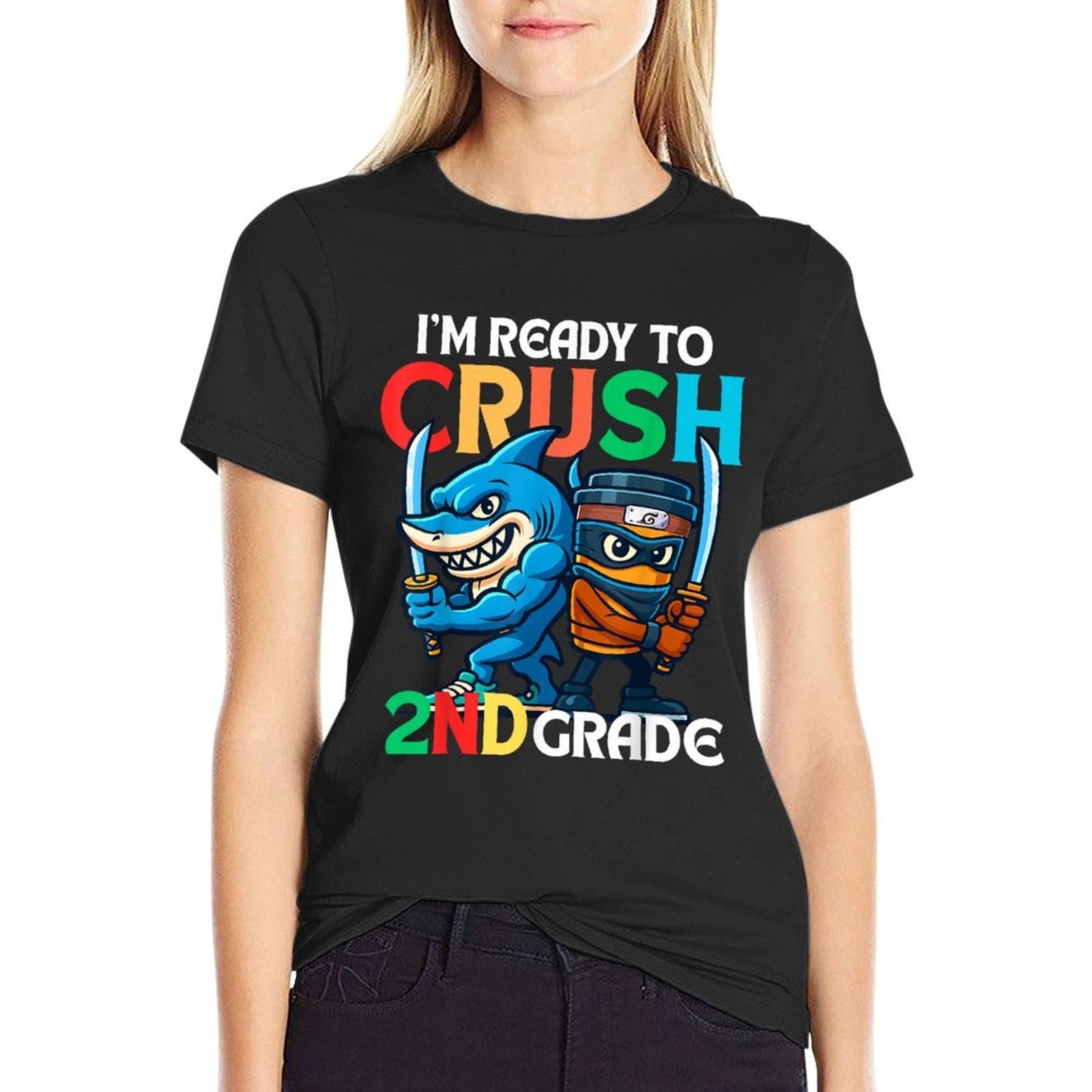 Im Ready To Crush 2nd Grade Cappuccino Assassino Meme Kids  Summer-ready Fabric T-Shirt