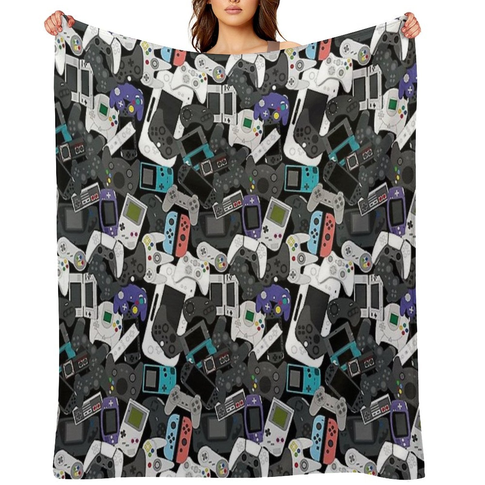 GAMER CONTROLLER ALL Multi-functional Throw Blanket