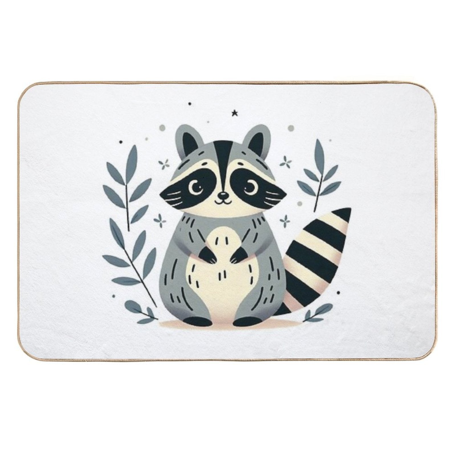 Raccoon  Repositionable Bath Mat