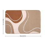 Abstract Minimalist  Rapid-Drying Bath Mat