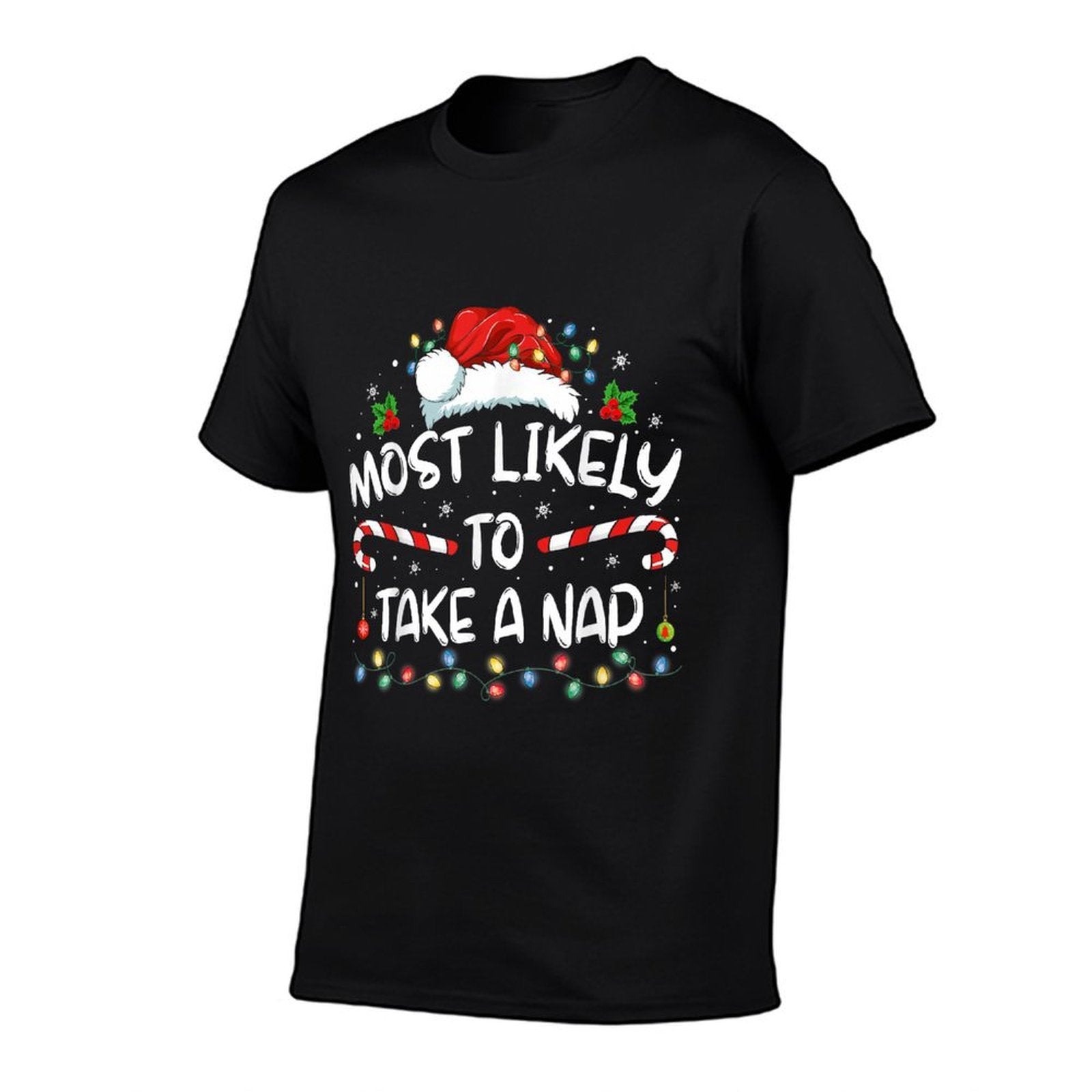 Most Likely To Take A Nap Funny Christmas Vacation Comfortable T-Shirt