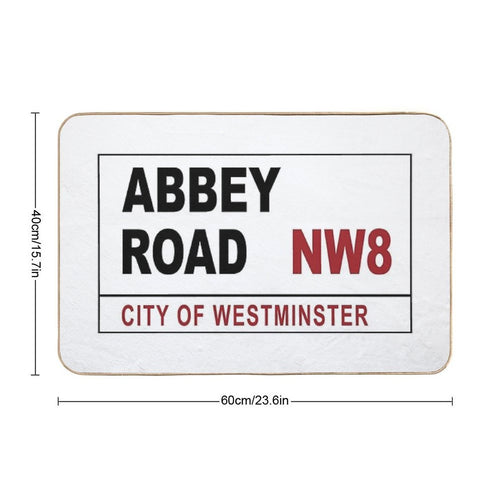 Abbey Road Street Sign  Multi-Purpose Bath Mat