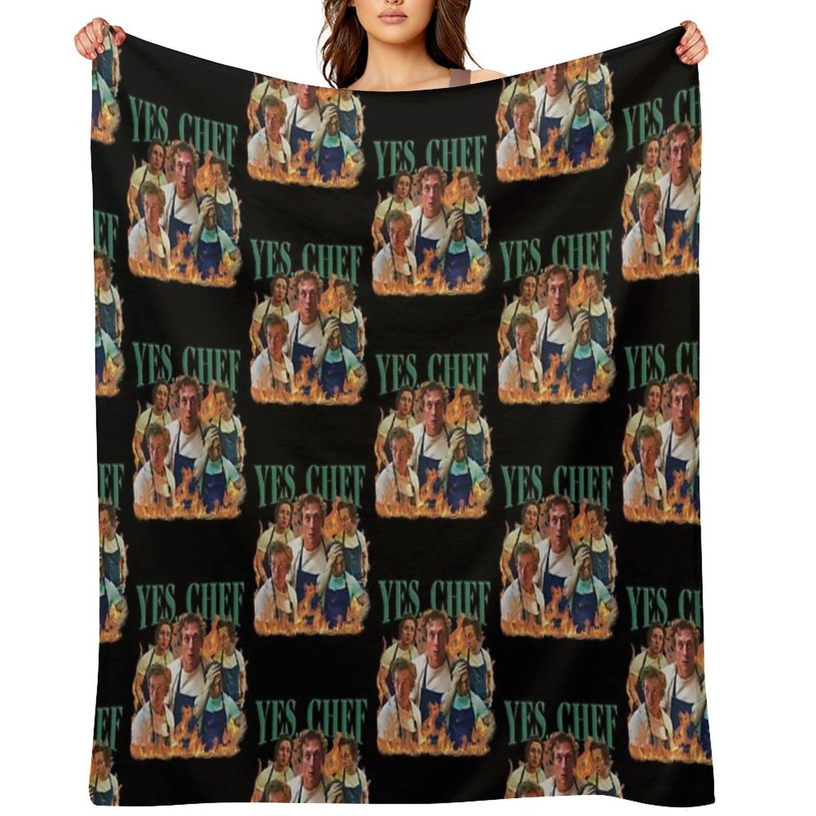 Yes Chef Jeremy Allen White The Bear Tv Show Velvety-soft Throw Blanket