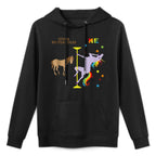 Funny 50th Birthday Gift Rainbow Unicorn 50 Years Old Layering Staple Hoodie