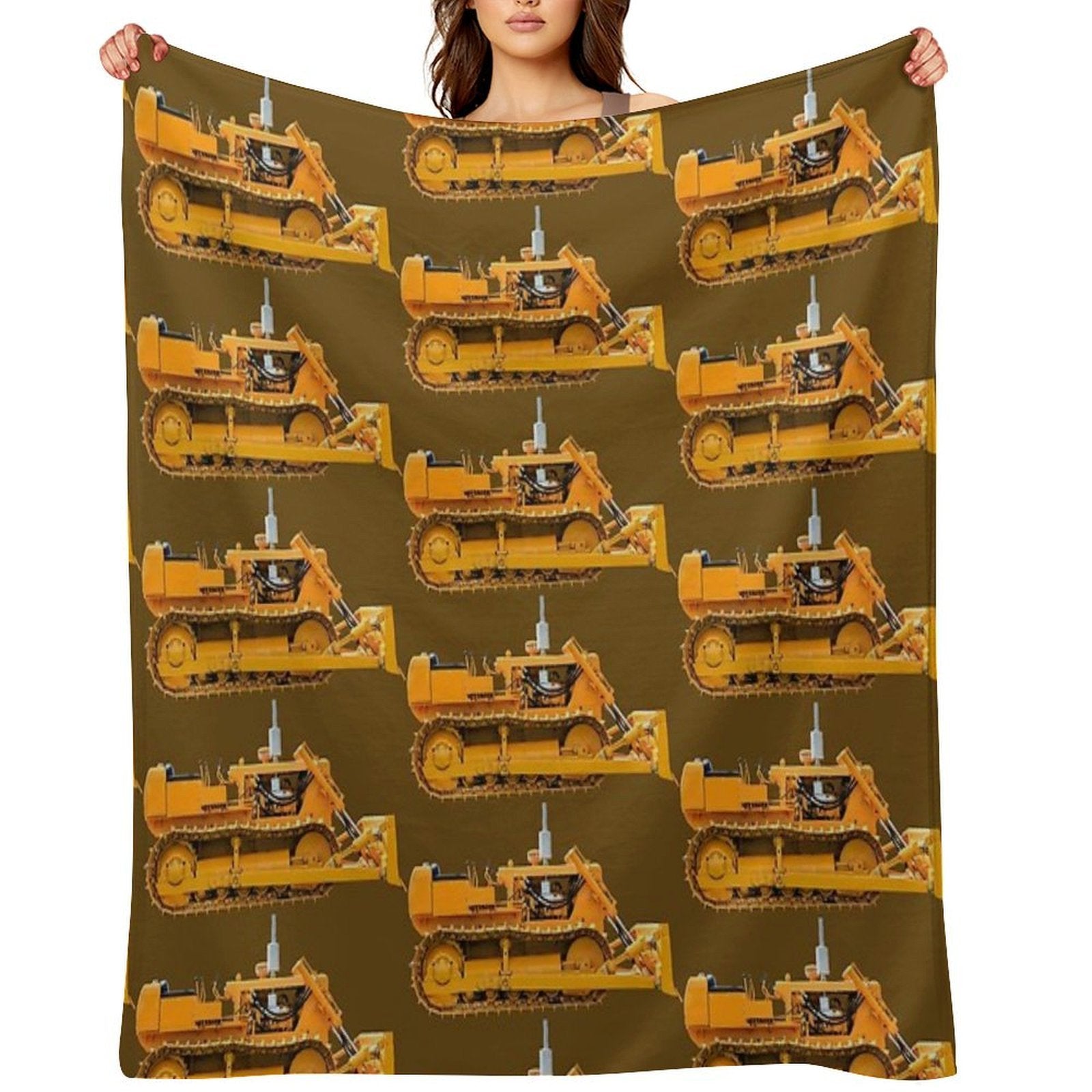 Bulldozer All-season Throw Blanket