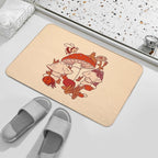 Mushrooms & Tiny Friends  Absorbent Bath Mat
