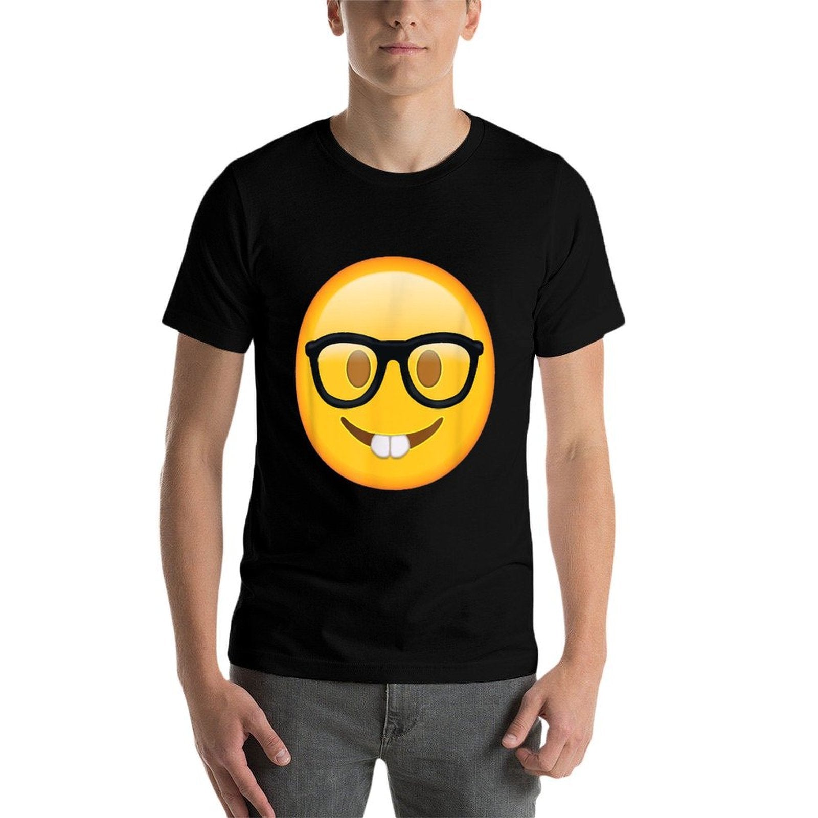 Nerd Glasses Buckteeth Emoticon Funny Hilarious Nerdy Face  Classic T-Shirt