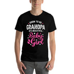 Soon To Be Grandpa Of A Baby Girl Promoted to Grandpa  Trendy Pattern T-Shirt