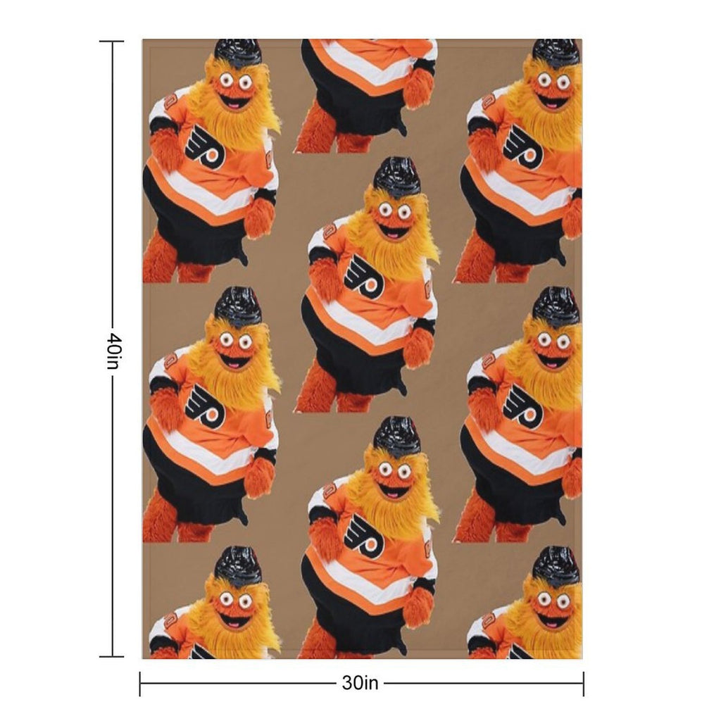 Gritty Mascot Shirts All-season Throw Blanket