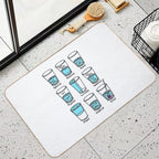 Glass Half Empty Meme - Artist Edition Durable Bath Mat
