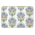 Hungarian Folk Design Violet  High-Traffic Bath Mat