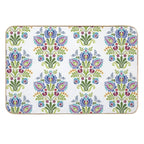Hungarian Folk Design Violet  High-Traffic Bath Mat
