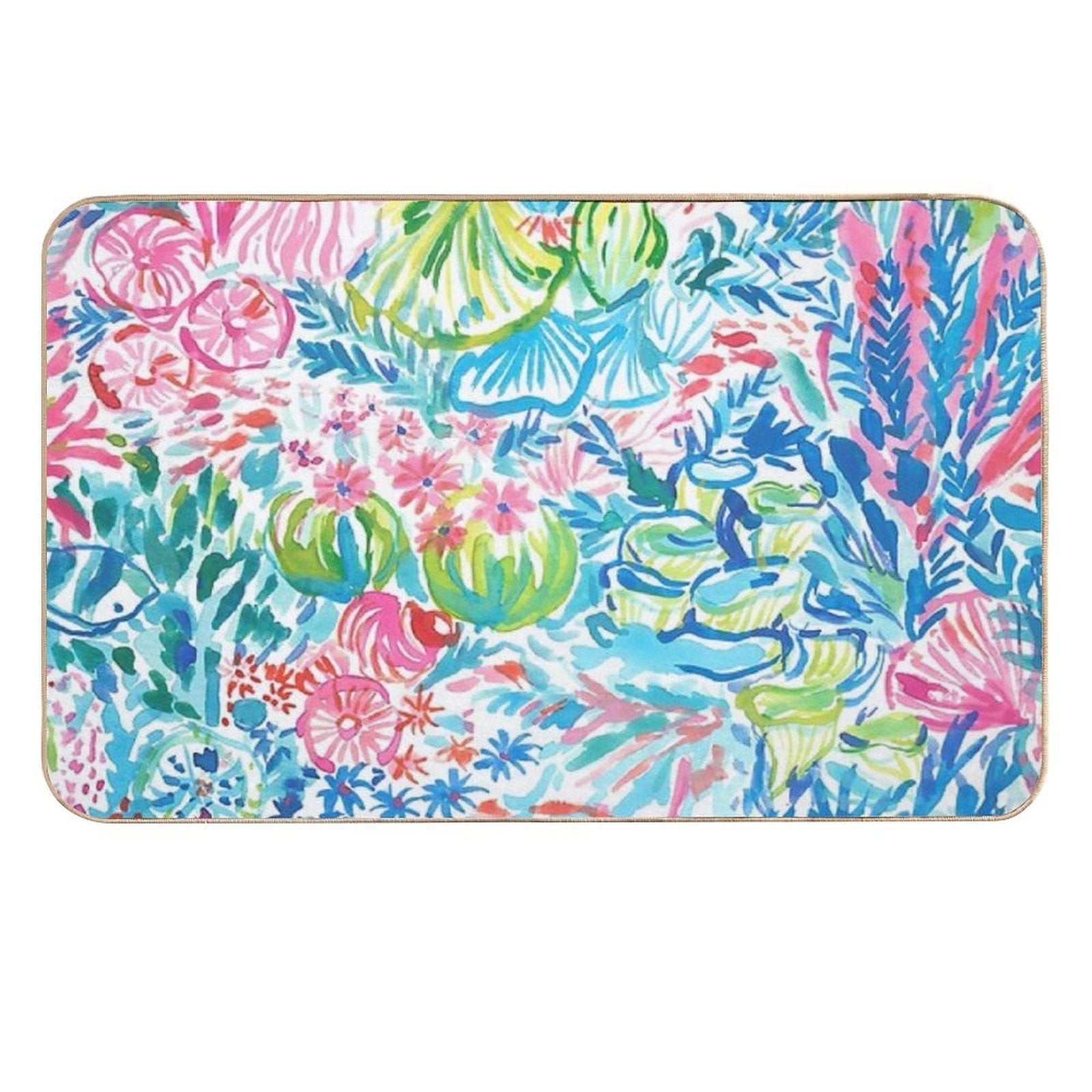 Fished My Wish  Fade-Resistant Bath Mat