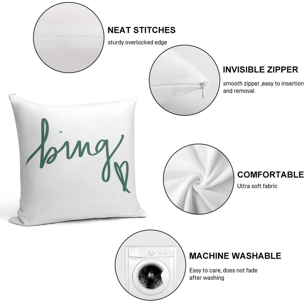 Binghamton University Heart Soft Fade-Resistant Throw Pillow