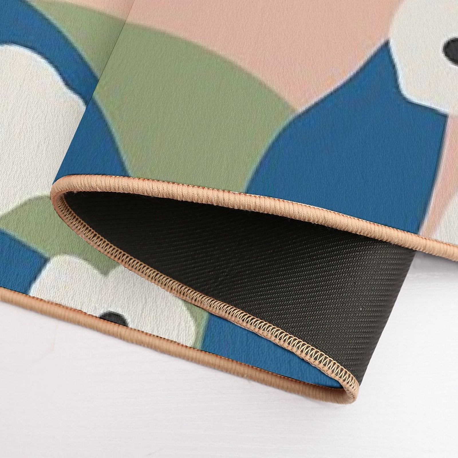 Flower Market Tokyo, Colorful Retro Floral Print  Absorbent Bath Mat