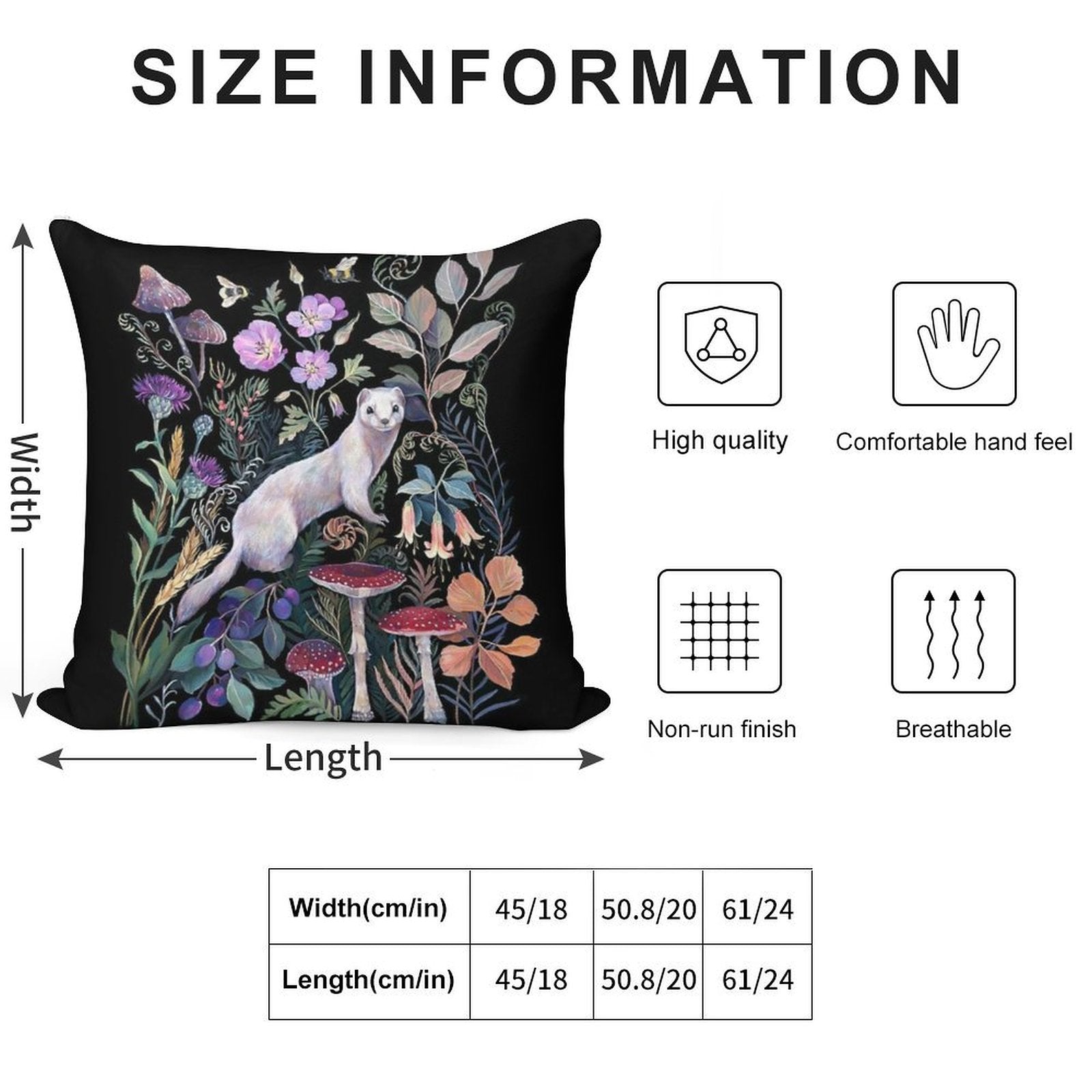 White Ermine Soft Bedroom Essential Throw Pillow