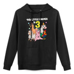 Kids Farm 3 Year Old Birthday Outfit Boy Tractor 3rd Birthday All-Day Comfort Hoodie