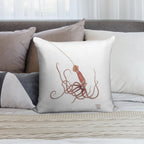 Long-Spined Giant Squid Soft Gift Ready Throw Pillow