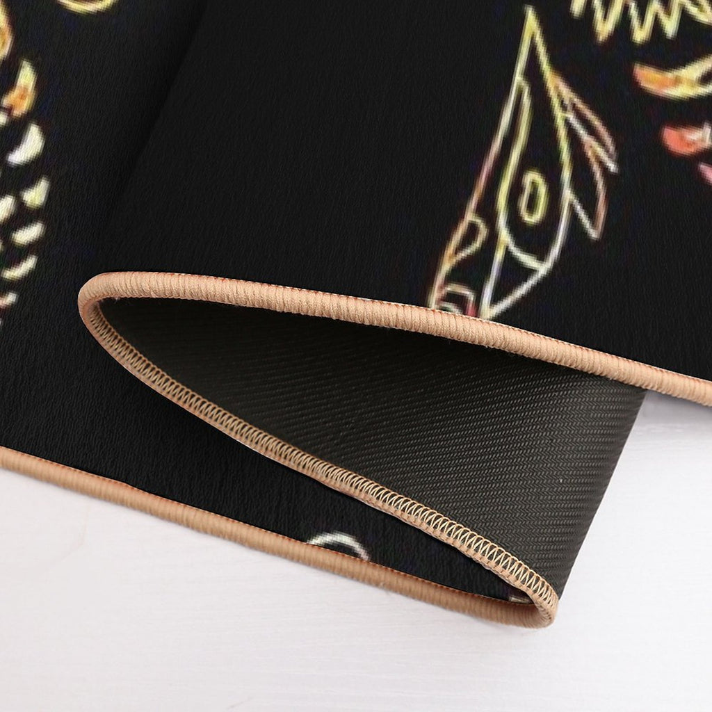 The Golden Bee Flies  Multi-Purpose Bath Mat