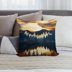 Fall Sunset Soft Easy Maintenance Throw Pillow