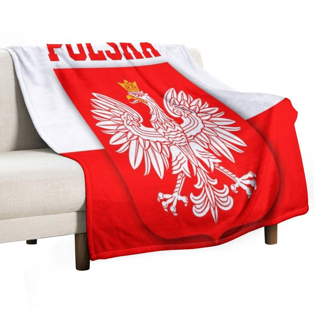 Poland Polska Polish Flag Versatility Throw Blanket