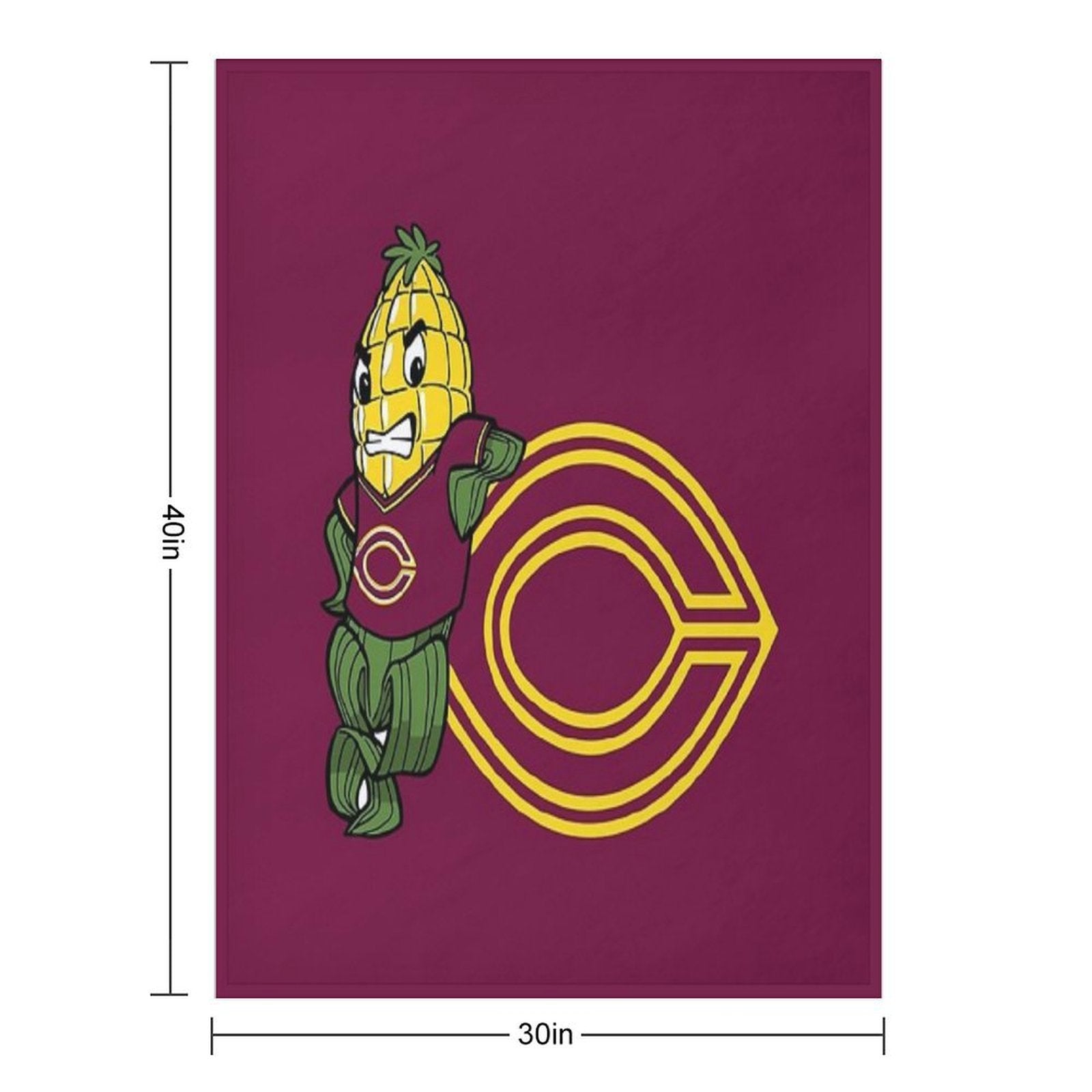 The Concordia-Mhead Cobbers Lightweight Throw Blanket