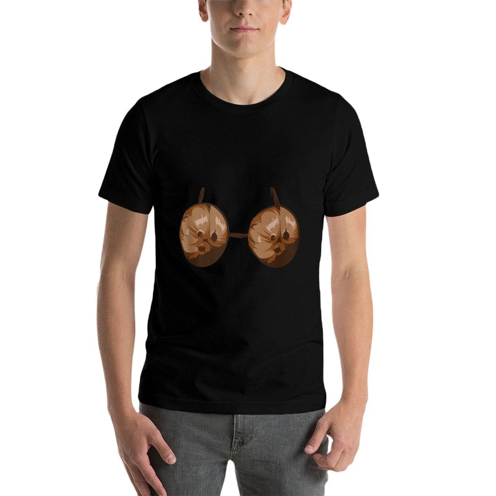 Summer Coconut Bra Halloween Costume Art Funny Outfit Gift  Eco-friendly Material T-Shirt