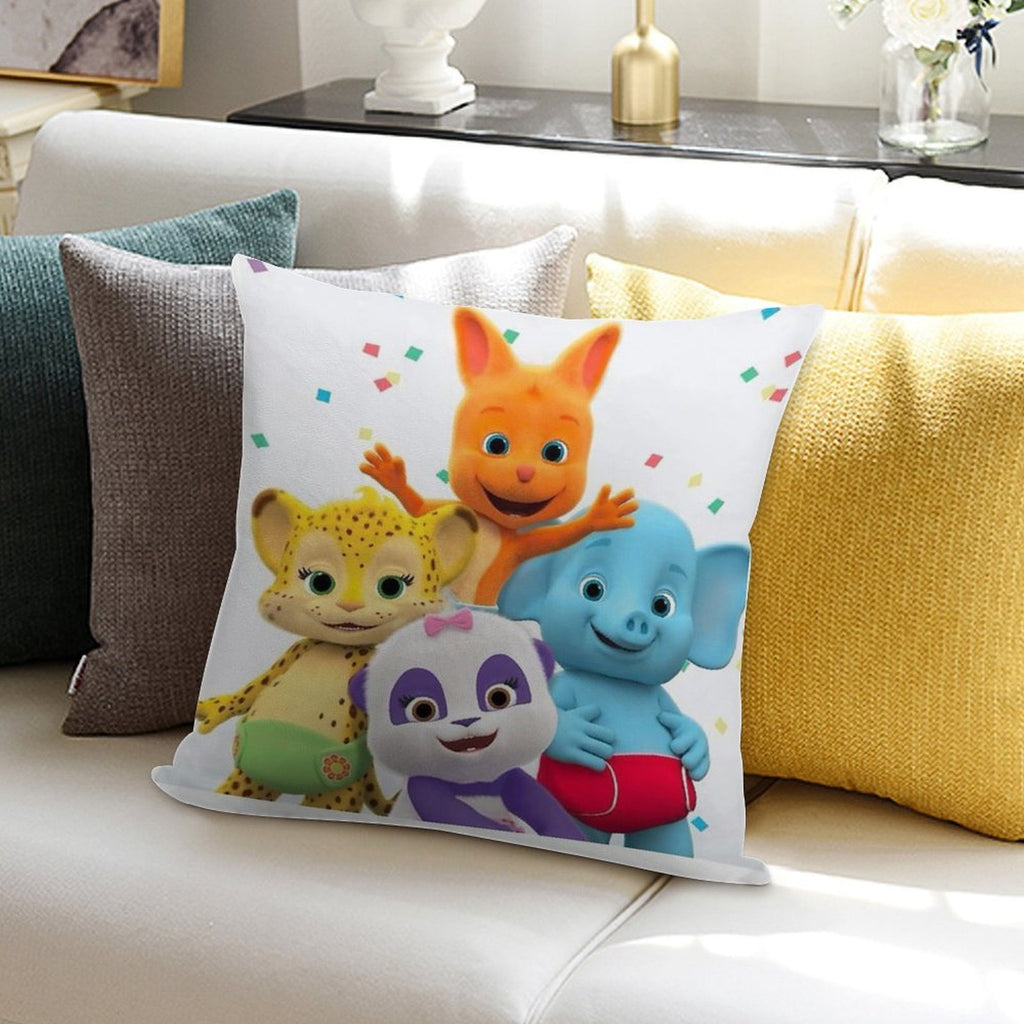Word Party - Kids Tv Show Soft Home Decor Throw Pillow