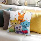 Word Party - Kids Tv Show Soft Home Decor Throw Pillow