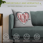 Sacred Heart University Soft Skin-Friendly Throw Pillow