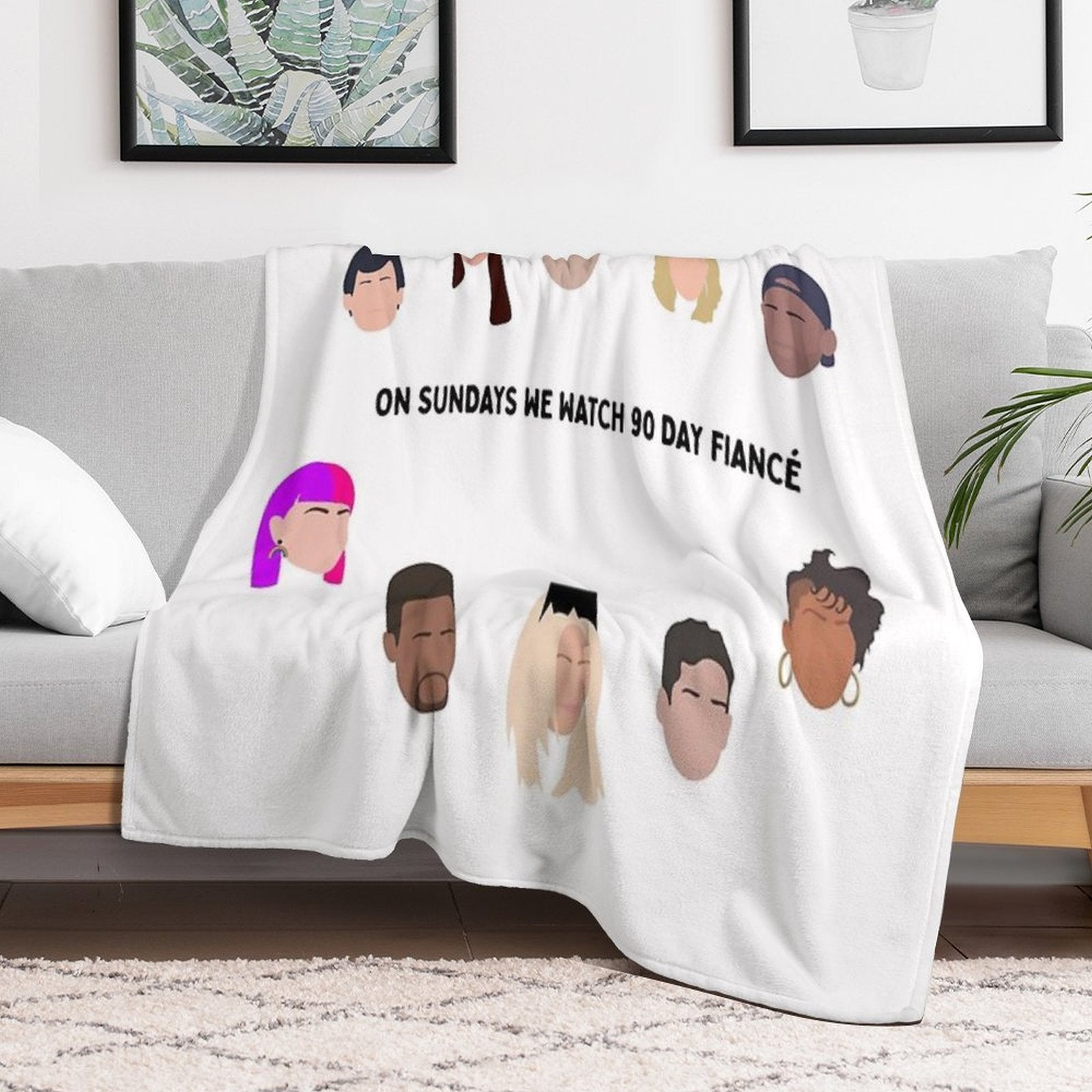 On Sundays We Watch 90 Day Fiance  Season 4 Before The 90 Days Gift-ready Throw Blanket