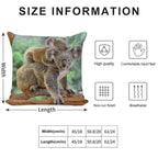 Koala And Joey Soft High-Density Material Throw Pillow