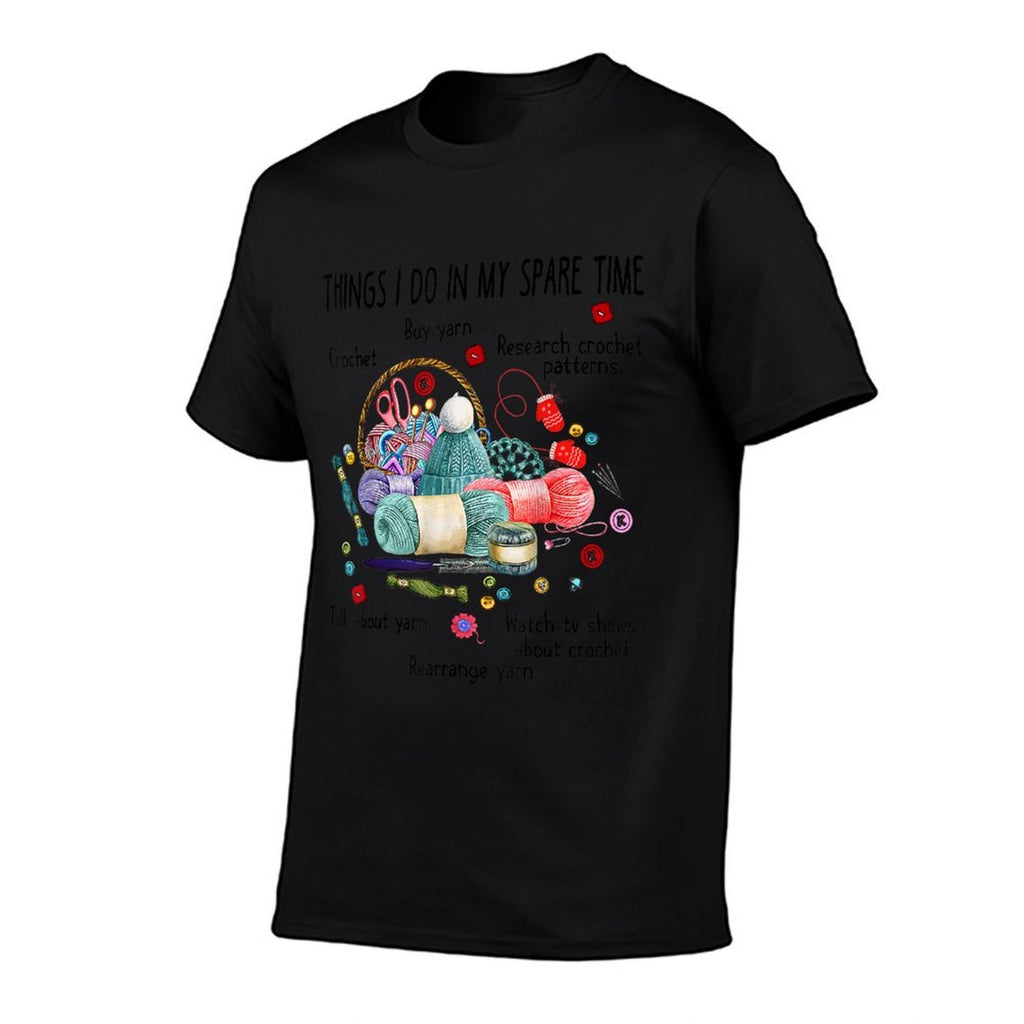 Thing I Do in My Spare Time Crochet Funny Crocheting  Lightweight T-Shirt