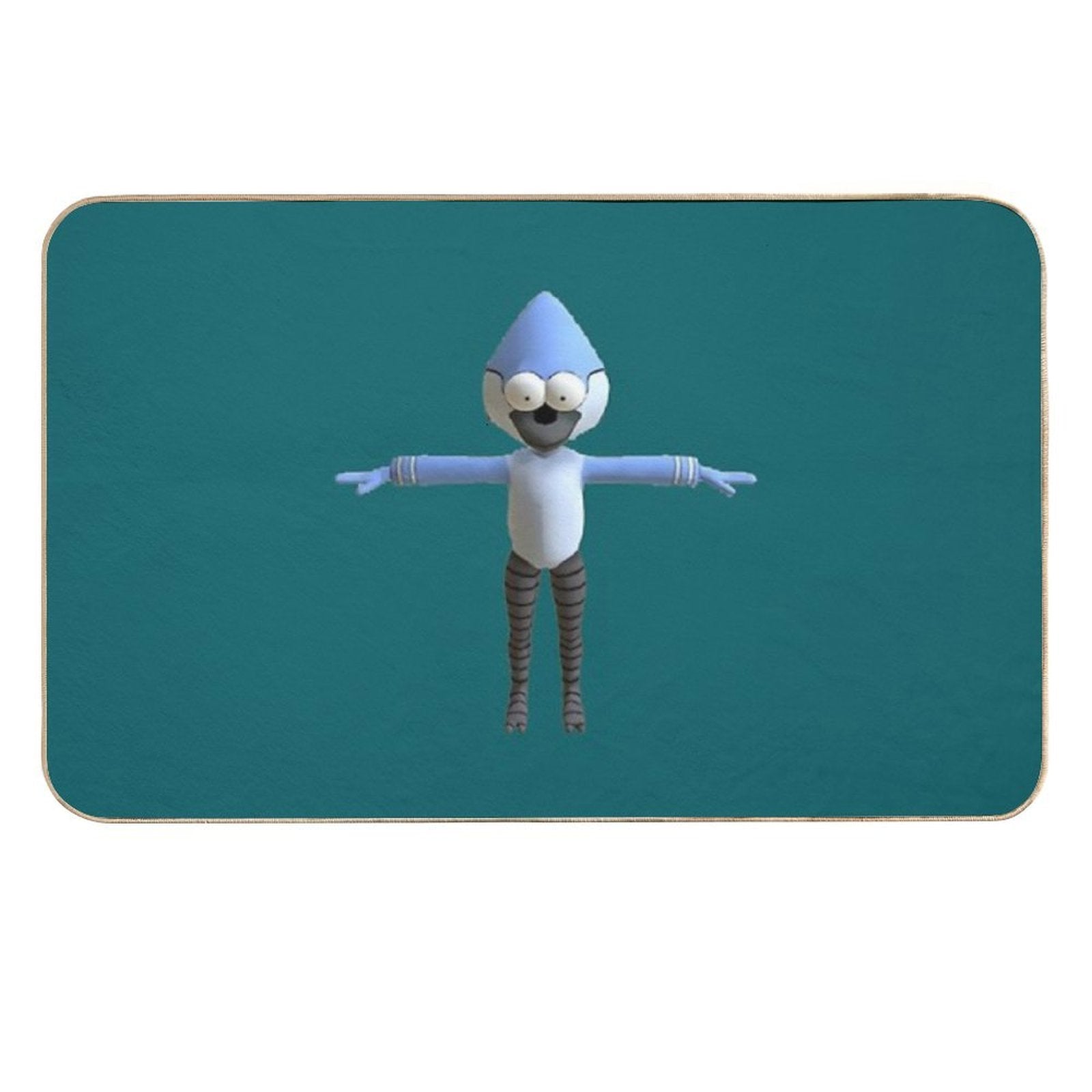 T-Posing Mordecai  Dirt-Trapping Bath Mat