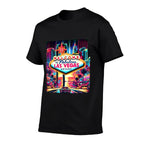 Las Vegas Nevada Design Las Vegas Souvenir - Men Women Kids  Ribbed Collar T-Shirt