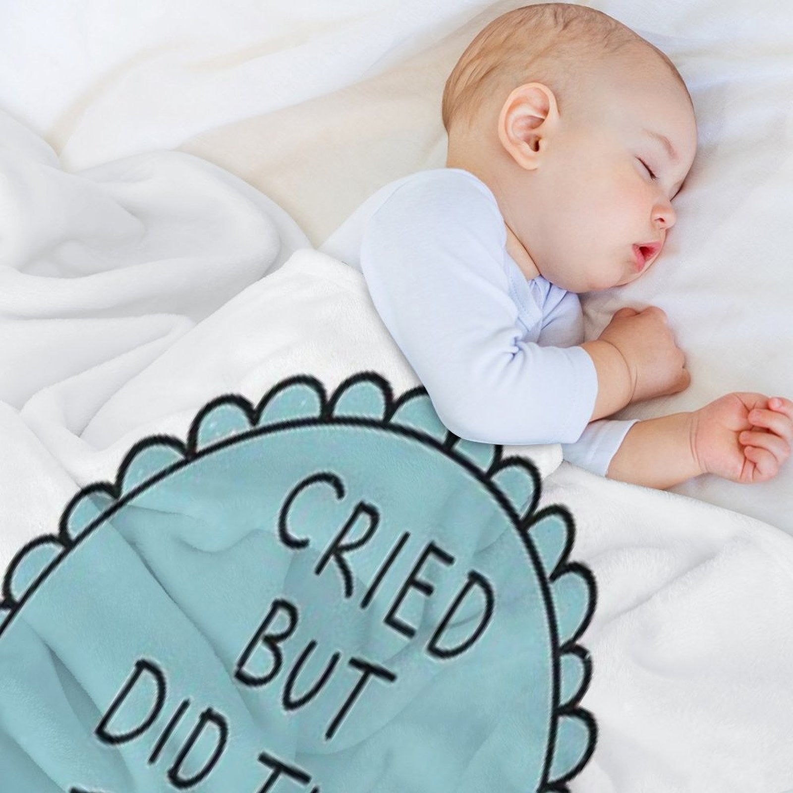 Did The Thing Anyway Travel-friendly Throw Blanket