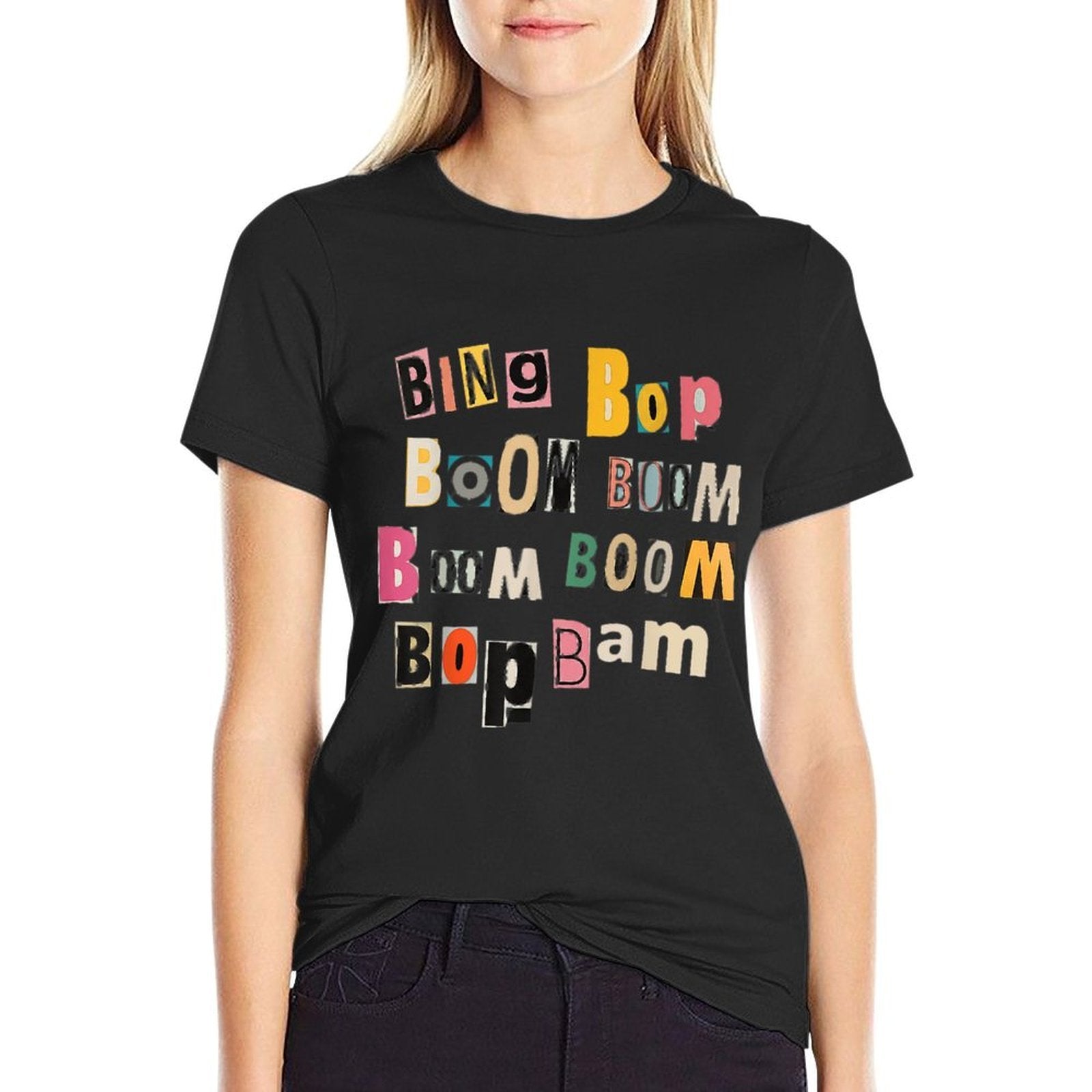 Ken Bing Bop Boom Boom Meme Drick Men Women Youth Kids  Ribbed Collar T-Shirt
